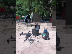 Дрон, привязанный к ретранслятору связи MYUAV