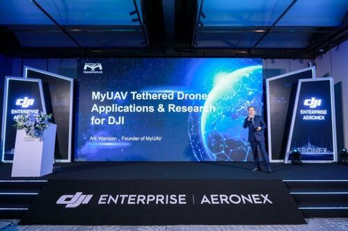 последние новости компании о MYUAV: Двухуровневые решения для дронов на привязи блистают на глобальной арене DJI ME Partners Summit 2026
